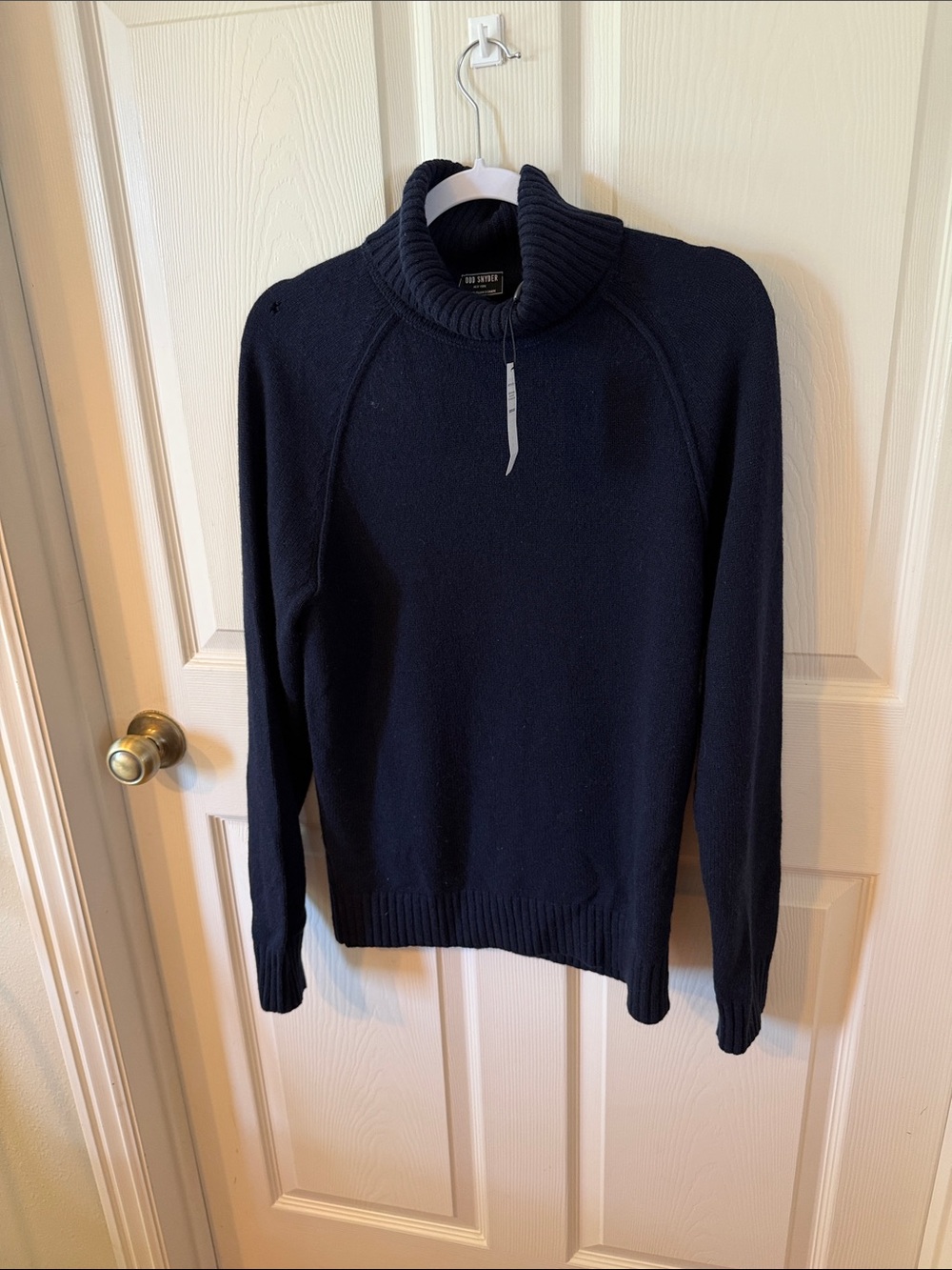 Todd Snyder Navy Nomad Turtleneck Sweater Sz S.  New/Flawed. Box53